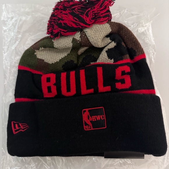 Chicago bulls beanie new camouflage unisex - Picture 2 of 2